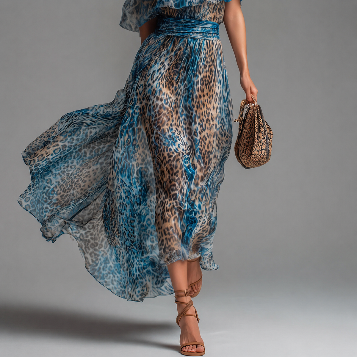 Sofía | Vestido estampado asimétrico
