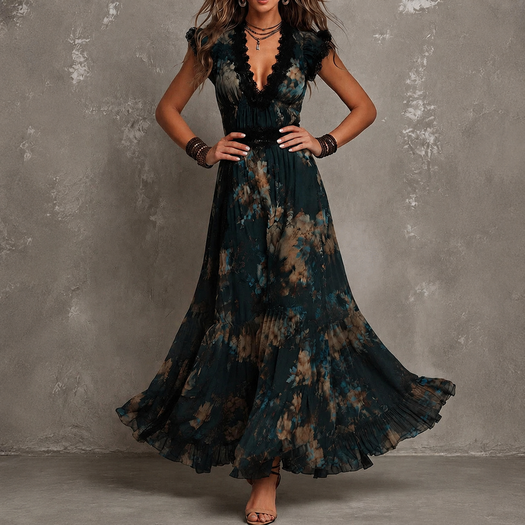 Amelia | Vestido largo floral