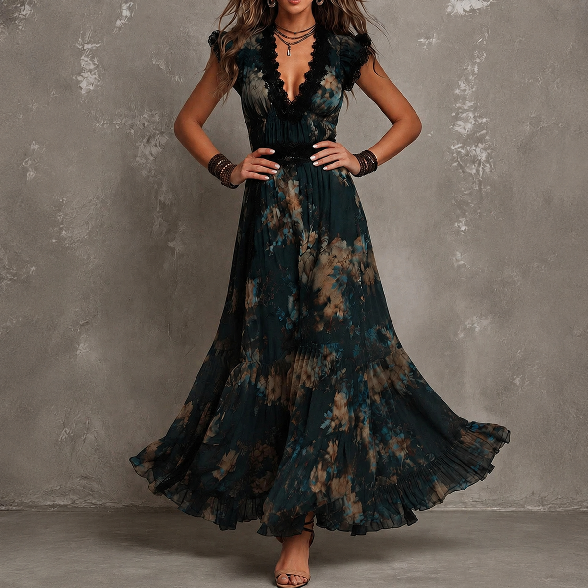 Amelia | Vestido largo floral