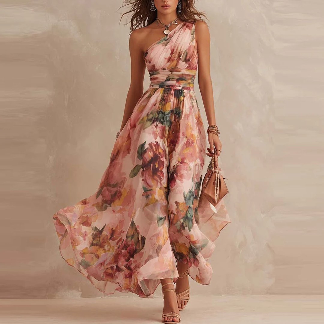 Alba · Vestido Floral Asimétrico
