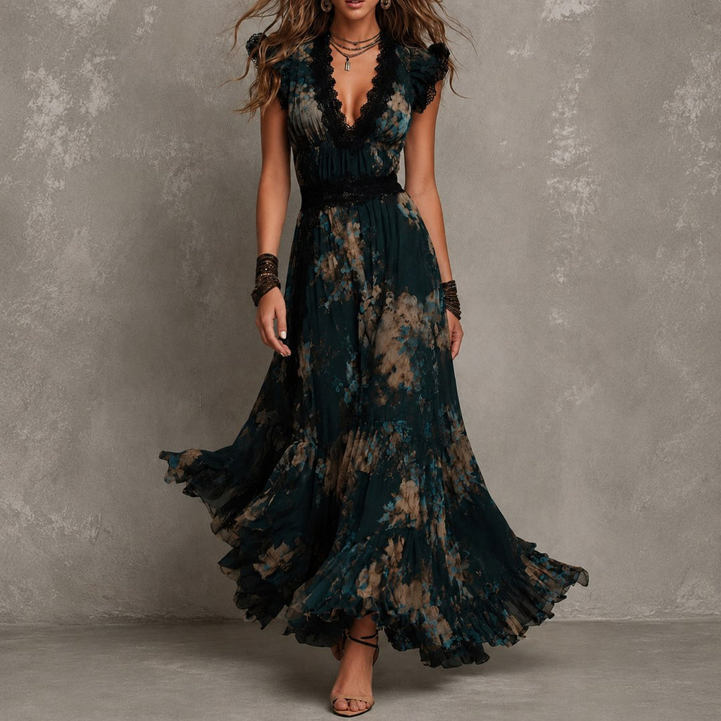 Amelia | Vestido largo floral