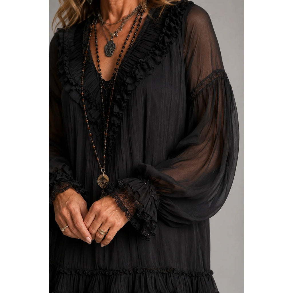 Clara | Vestido corto con volantes
