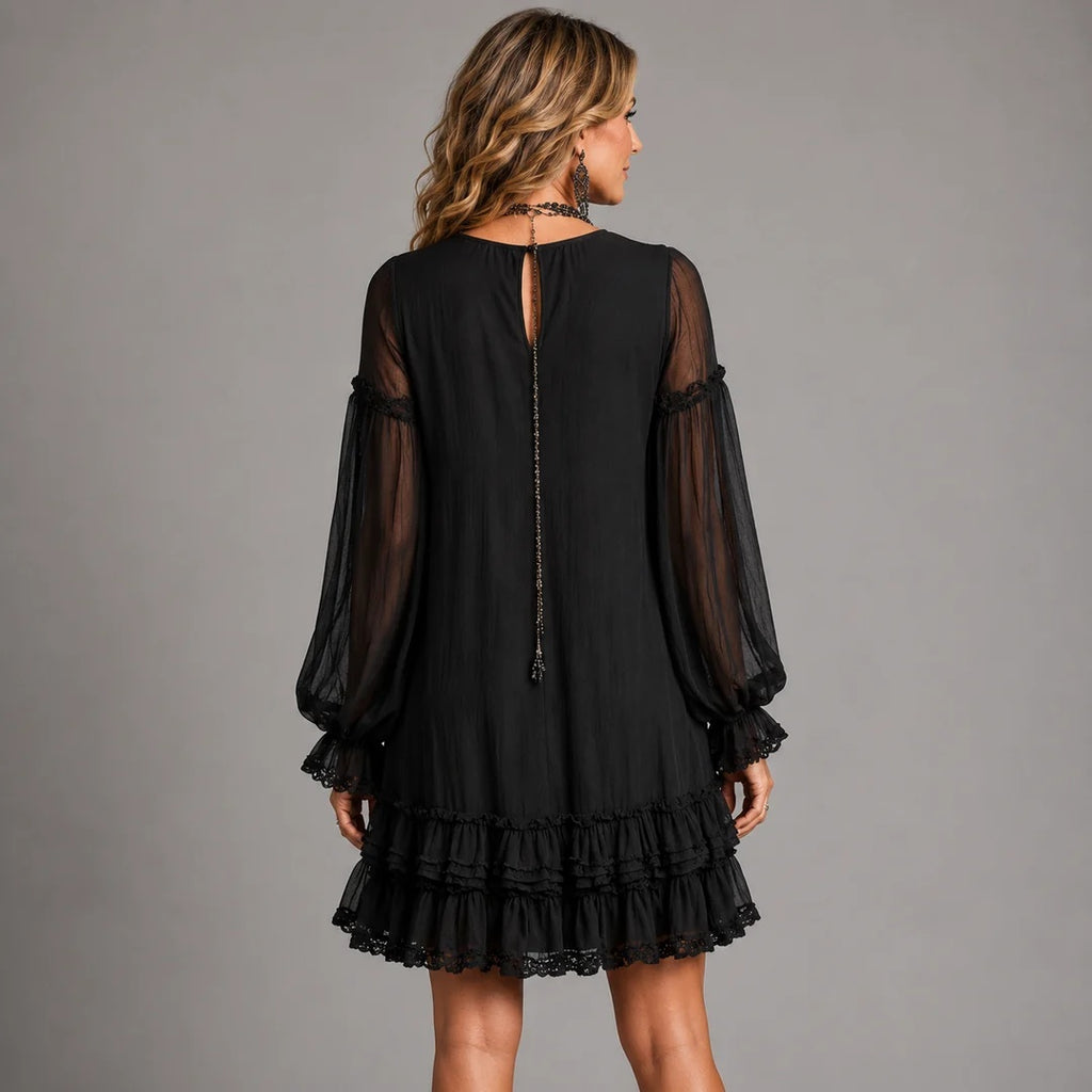 Clara | Vestido corto con volantes