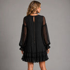 Clara | Vestido corto con volantes