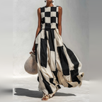 Giulia | Vestido largo geométrico