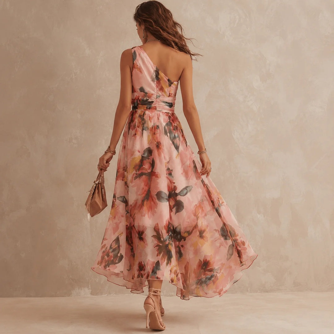 Alba · Vestido Floral Asimétrico