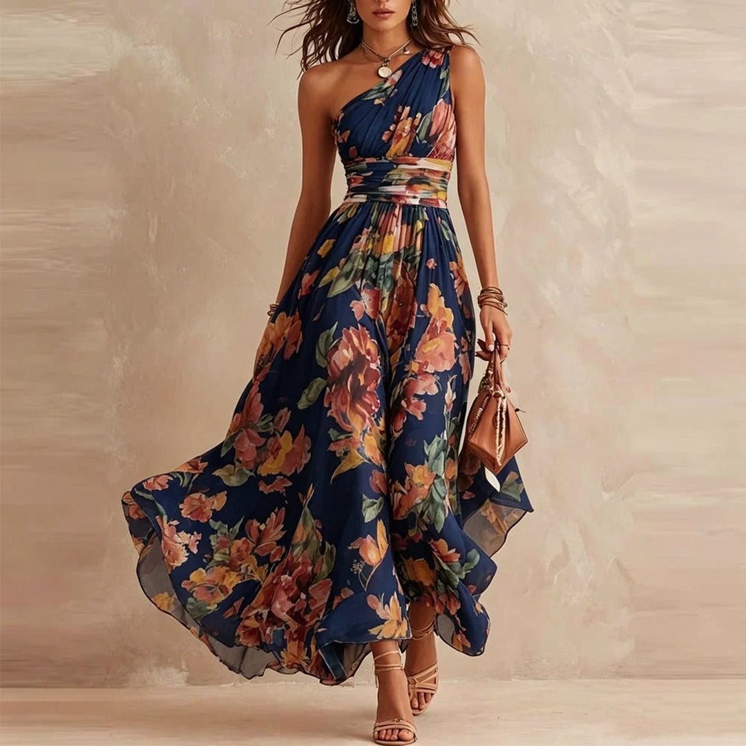 Alba · Vestido Floral Asimétrico