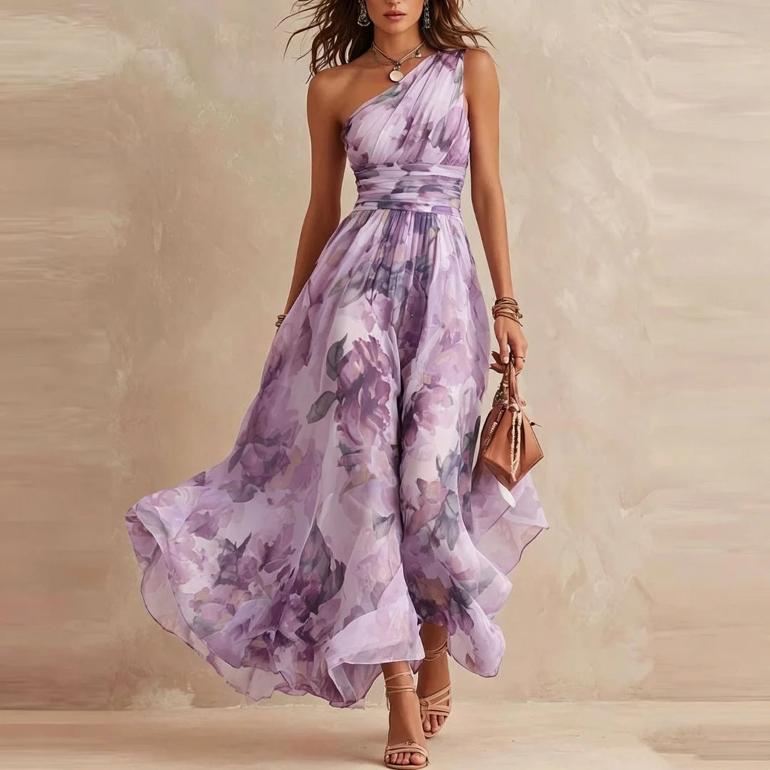 Alba · Vestido Floral Asimétrico